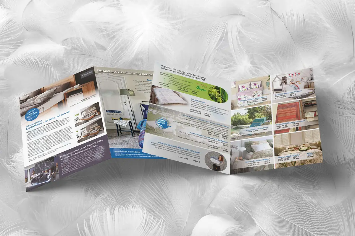 Betten Schmidt GmbH Falzflyer - modal